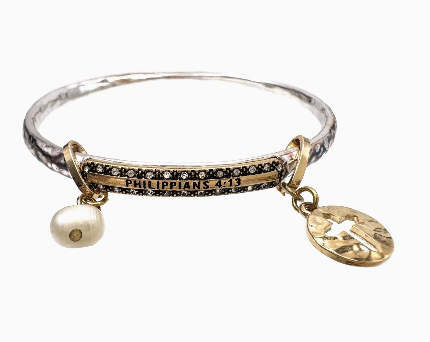 Philippians 4:13 Bangle Bracelet