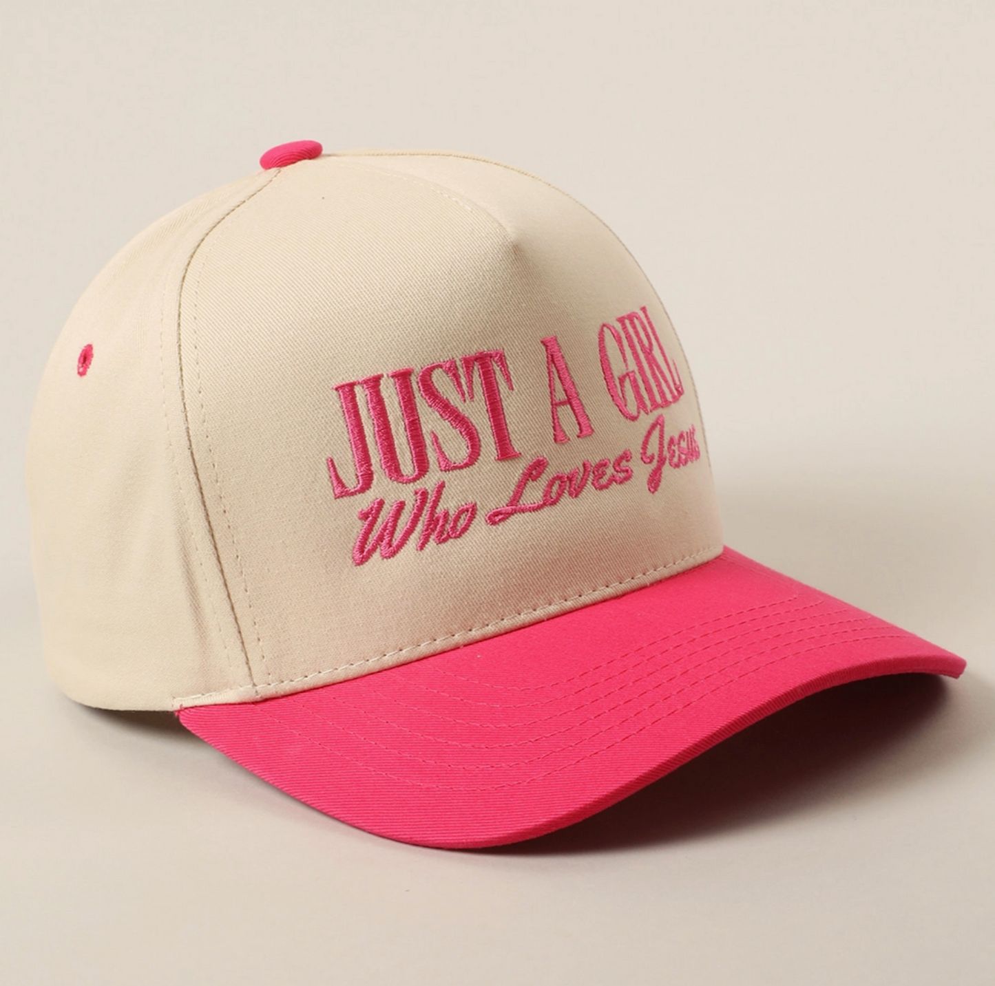 Just A Girl Who Loves Jesus Embroidery Trucker Hat