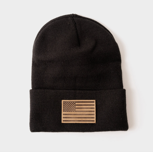 American Flag Knit Beanie