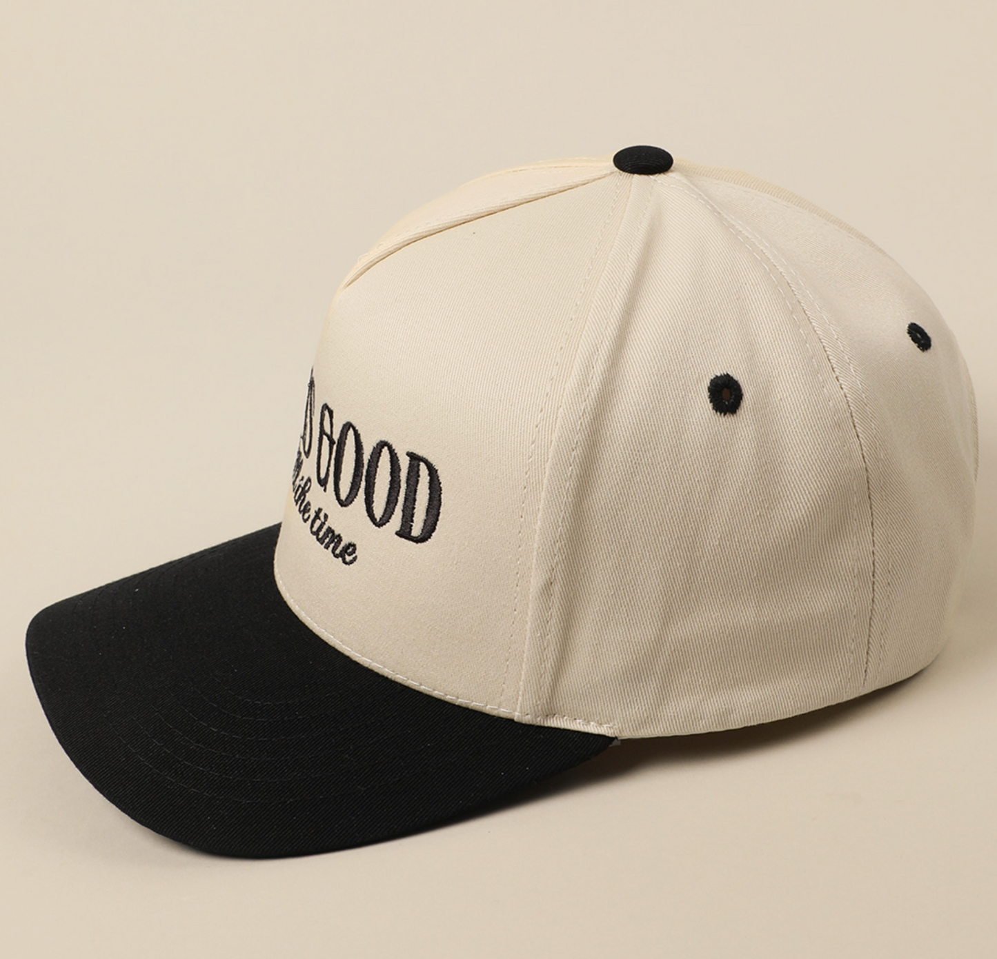 God Is Good All the Time Embroidery Trucker Hat
