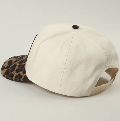 Howdy Darlin' Embroidered Leopard Brim Trucker Hat