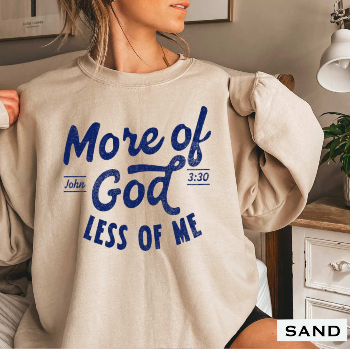 More of God Christian Graphic Sweatshirt