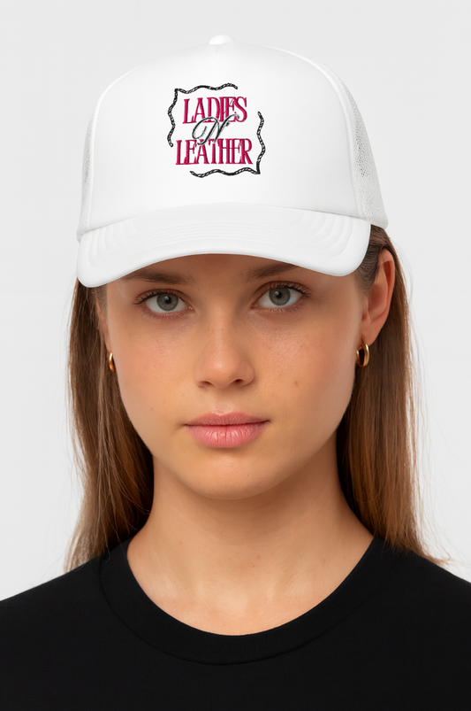 Ladies N’ Leather Trucker Hat